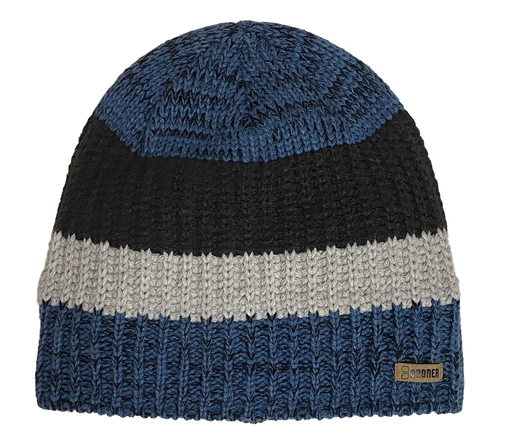Tahoe Color Blocked Striped Beanie - Knit Caps